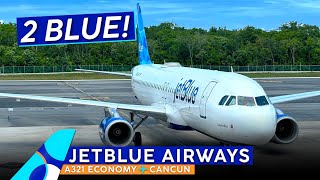 JETBLUE A321 Economy Class Trip Report 🇺🇸 New York to Cancun 🇲🇽 2 Cabin Tours Old amp New [upl. by Alma40]