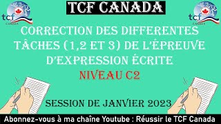 TCF CANADA  Correction Nouvelles technologies dune épreuve complète dExpression Écrite ✍✍ [upl. by Noyerb]