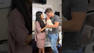 Family of 3 🥹 goinghome pregnancy baby announcement newborn pregnancy baby birthstory love [upl. by Namref518]