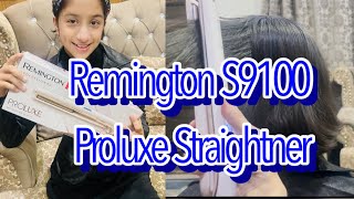 Remington S9100 Proluxe Straightner Review  How To Straight Hair With Remington S9100 Straightner [upl. by Lahcar961]