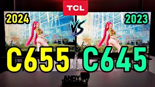 TCL C655 vs C645 QLED Smart TVs 4K  ¿Tienen HDMI 21 120Hz 1440p VRR Dolby Vision [upl. by Leur]