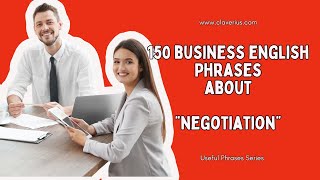 Business English  150 Phrases for Sales amp Marketing about Negotiation [upl. by Madriene]