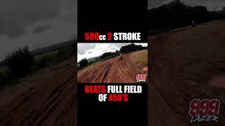 CR500 2 Stroke beats 450 Four strokes motocross [upl. by Maximilianus]