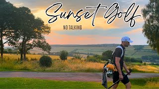 Relaxing Sunset Golf  NO TALKING [upl. by Adlesirk969]