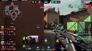 NAVI ANGE1 Ace to win 2v5 vs Team Vitality  VCT EMEA 2024 [upl. by Adekan]