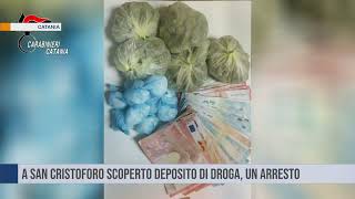 Catania A San Cristoforo scoperto deposito di droga un arresto [upl. by Cheria163]