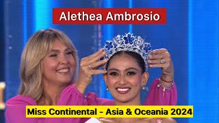 Alethea Ambrosio receiving the Continental title of Miss Supranational  Asia amp Oceania 2024 [upl. by Tabbie]