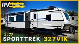 RV Rundown  2022 Venture RV SportTrek 327VIK Family Bunkhouse Travel Trailer Camper at Southern RV [upl. by Arratoon506]