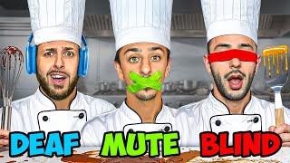 Blind Deaf and Mute Baking Challenge [upl. by Eibreh]