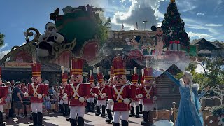 Mickey’s Once Upon a Christmastime Parade 2024  Magic Kingdom Disney World [upl. by Eltrym]