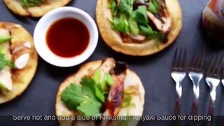 Teriyaki Chicken Chalupas Appetizer Recipe [upl. by Liddy290]