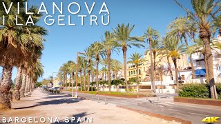 Tiny Tour  Vilanova i la Geltrú Spain  Biking along the city coast line  August 2022 [upl. by Egor]