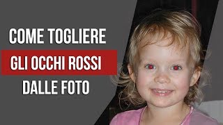 👁 Come togliere gli occhi rossi da una foto in 1 click [upl. by Llenol417]