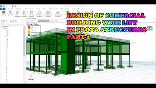 Prota Structures Design of commercial building with Lift Part1 [upl. by Anitneuq]