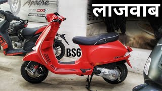 Vespa SXL 125 BS6  Matt Red Dragon [upl. by Milone639]