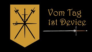 Joachim Meyer Longsword 1st Device from Vom Tag [upl. by Ainnos]