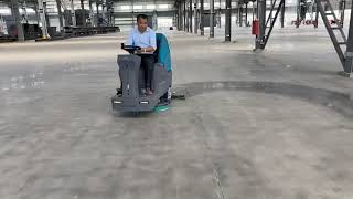 H860 is used for cleaning terrazzo floors in factories [upl. by Konstance]