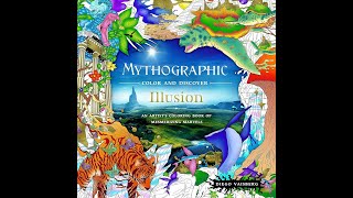 Flip Through Mythographic  Illusion Coloring Book [upl. by Satterlee]