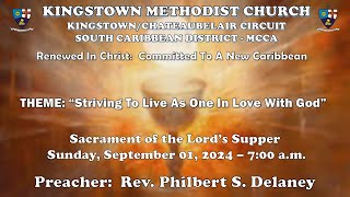 Kingstown Methodist Church Sunday Morning Worship Service September 01 2024 at 700 AM [upl. by Favianus]