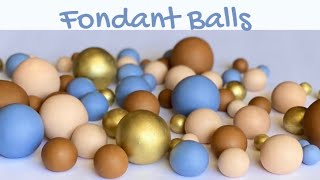 Look how I make fondant BALLS with and without styrofoam balls Easy amp Fast [upl. by Pallaton184]