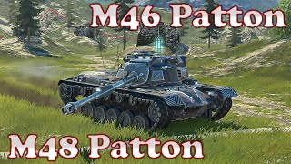 M48 Patton M46 Patton  WoT Blitz UZ Gaming [upl. by Annil]