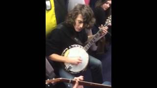 Dueling Banjos by Flats amp Sharps on a Bristol to London Train [upl. by Decima]