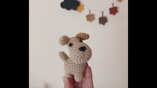 Tutorial Perrito Amigurumi ideal para llavero [upl. by Eelirak]