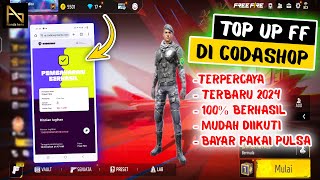 CARA TOP UP FREE FIRE DI CODASHOP PAKAI PULSA 2024  BELI DIAMOND FF [upl. by Lumpkin]