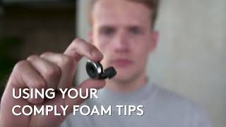 How to use Limousine Earplugs Knops  using your comply foam tips [upl. by Dorrie]