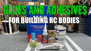 Glues and Adhesives for Building RC Bodies  Pardonmyn00bs Turks and Jerps [upl. by Amsab196]