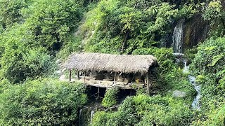 Simple The Best Traditional Water Mill  Nepali Mountain Village Life  Most Peaceful and Relaxing [upl. by Keri]