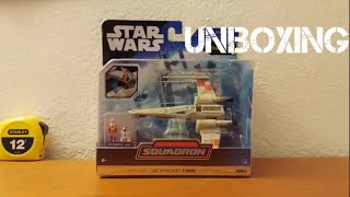 Star Wars Micro Galaxy Squadron Luke Skywalkers XWing UNBOXING  S PIDER [upl. by Jehovah]