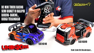 UNBOXING MINI RC RACING TRUCK SUPER KENCENG ASIK DIBALAPIN  PINECONE MODELSG1609 amp SG1610 [upl. by Anema]