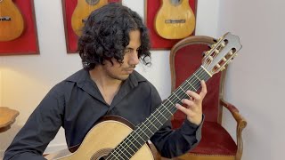 Santiago Becerra Málaga plays JS Bach Sarabande from Lute Suite BWV 997 on a 2024 Valerio Licari [upl. by Lathan869]