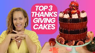 TOP 3 MOST DELICIOUS Thanksgiving CAKES  How to Cake It WitH Yolanda Gampp [upl. by Gawen]