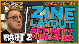 How to create a Zine Layout in Affinity Publisher  Part 2 [upl. by Nissa114]