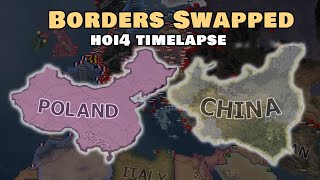 What if Poland and China swapped borders  HOI4 Timelapse [upl. by Asennav]