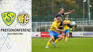 Pressekonferenz  FSV 63 Luckenwalde vs VFC Plauen 01  Sonntag 27102024  SP13 [upl. by Hsak]