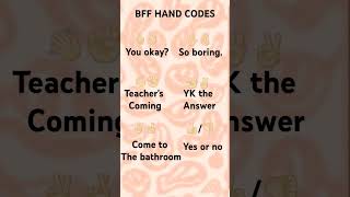 BFF hand codes [upl. by Dimitry700]