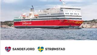 Fjord Line  Day cruise Sandefjord Norway to Strømstad Sweden [upl. by Alroy]