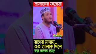 রাগের মাথায় তিন তালাক দিলে কয় তালাক হয় Mufti Amir Hamza [upl. by Falk]