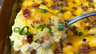 ￼ Twice baked potato casserole [upl. by Airdnalahs]