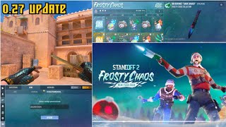 Standoff 2 Update 027 Frosty Chaos Review  Promocode New Skins New SandStone New Stickers [upl. by Ayerim]