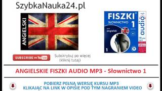 ANGIELSKI FISZKI MP3  Nauka Słówek dla początkujących Angielskie Fiszki Audio [upl. by Walt]