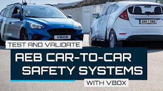 Test and Validate AEB CarToCar Safety Systems with VBOX [upl. by Maxma]