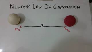 Hindi Newtons law of gravitation [upl. by Ahsauqram]