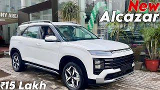 New 2024 Hyundai Alcazar Base Model Walkaround  Detailed Review [upl. by Amero150]