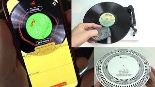 Measuring turntable speed the easy way  with the RPM app [upl. by Yeoz]