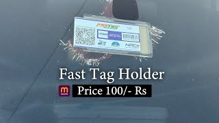 Fastag Holder for Car amp Truck  Watch Before Buy Fast tag Holder From Meesho  fasttag [upl. by Rihsab610]