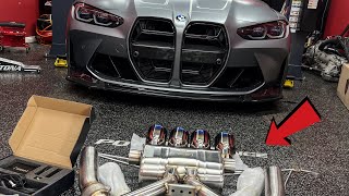 Full Valvetronic Exhaust Install On My G82  Proper Sounding S58 [upl. by Bonni]